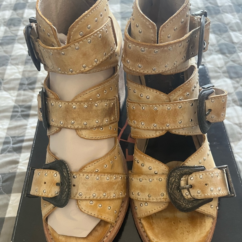 Freebird by Steven Tan Sandals with Buckle Accents